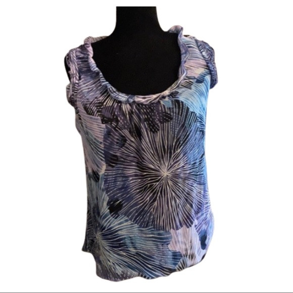 Spense Colorful Ruffle Neck Blouse - Picture 4 of 5